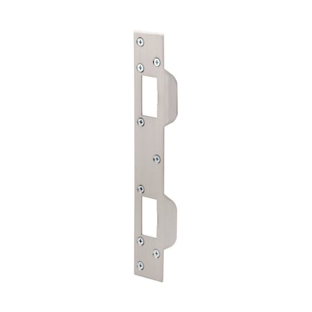 Prime-Line Prime-Line 11 in. H X 5-1/2 in. L Satin Nickel Steel Door Strike U 10385